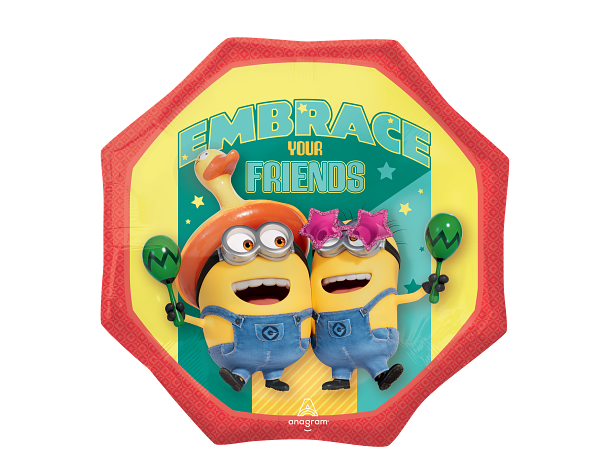 Minions - Despicable Me 4 1 Folieballong med form - 55x55cm 