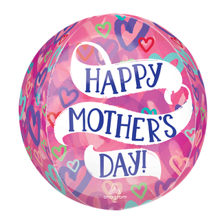 Mothers Day - Layered Hearts 1 Ballongball - ORBZ - 38x40cm