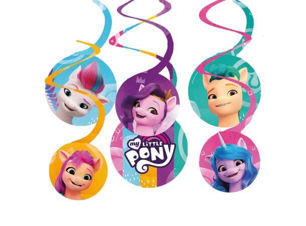 My Little Pony 6 Hengedekorasjoner i papir