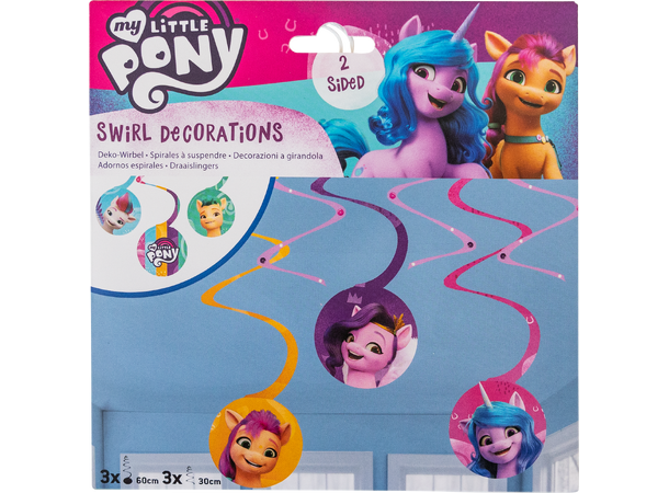 My Little Pony 6 Hengedekorasjoner i papir