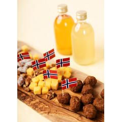 Norske flagg 50 Cocktailpinner med flagg