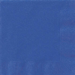 Papirservietter - Blå 25x25cm - 20pk