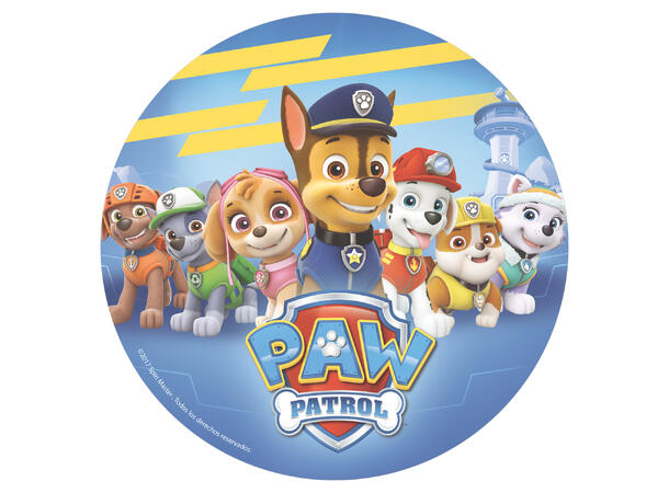 Paw Patrol 1 spiselig kakeskilt - 20cm