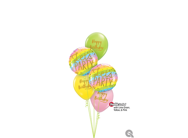 Premium Ballonger - "Happy Birthday" Brush Script - 28cm - 25pk 