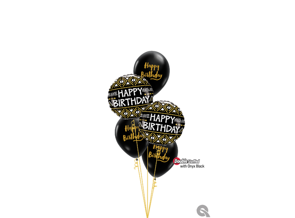 Premium Ballonger - "Happy Birthday" Brush Script - 28cm - 25pk 