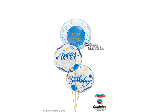 Premium Ballonger - "Happy Birthday" Brush Script - 28cm - 25pk 