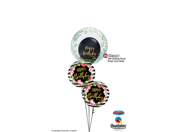Premium Ballonger - "Happy Birthday" Brush Script - 28cm - 25pk