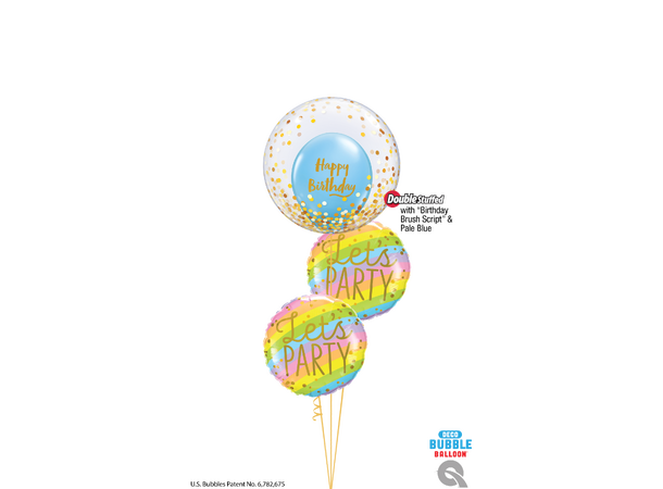 Premium Ballonger - "Happy Birthday" Brush Script - 28cm - 25pk
