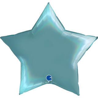 Rainbow Holographic Platinum TenerifeSea 1 Folieballong - Stjerne - 36" (91cm)