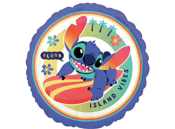 Stitch 1 Folieballong - Rund - 18" (43cm)