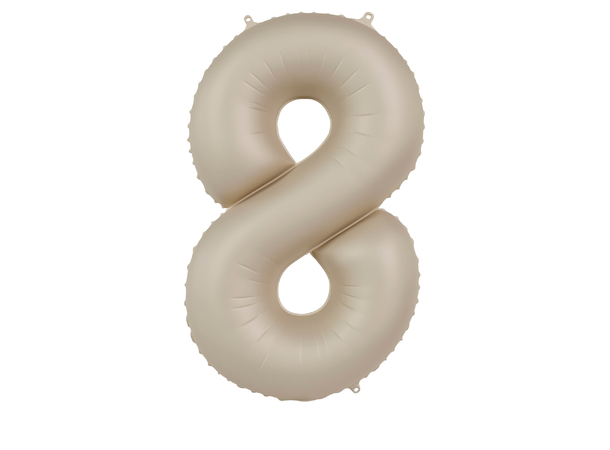 Tallballong - Creamy Latte 8 1 Folieballong - 86cm (34")