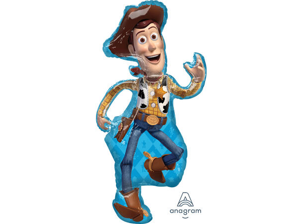 Toy Story 4 Woody - Helfigur 1 Folieballong med form - 55x111cm 