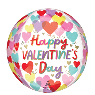 Valentines Day - Hearts on Hearts 1 Ballongball - ORBZ - 38x40cm