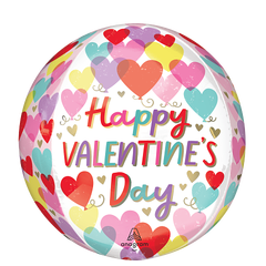 Valentines Day - Hearts on Hearts 1 Ballongball - ORBZ - 38x40cm