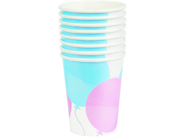 Gender Reveal Party 8 Kopper i papp - 2,5dl