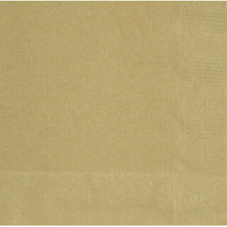 Papirservietter - Gull 25cm - 20pk