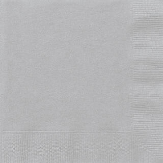 Papirservietter - Sølv 25cm - 20pk