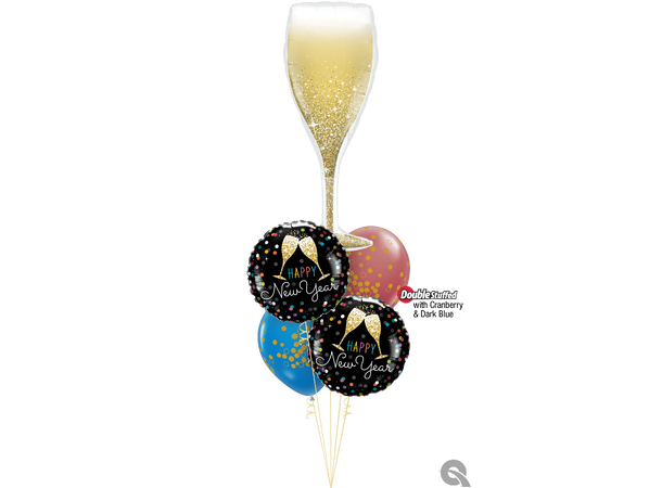Premium Ballongfigur - Champagneglass Folie - 99cm