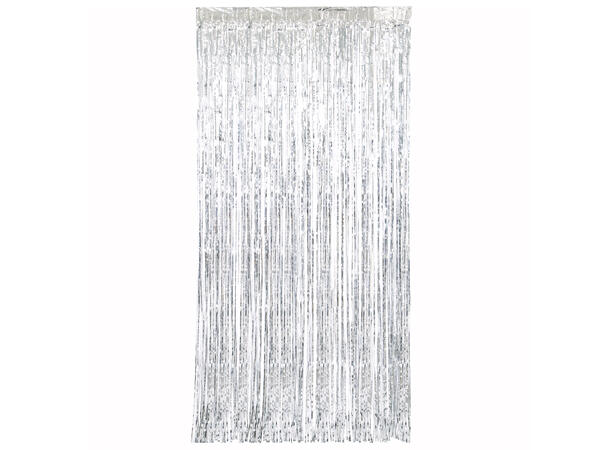 Sølv Folie - Frynsegardin 1 Frynsegardin - 1x2m
