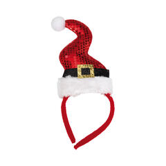 Tiara nisselue med paljetter og pels 1 Tiara - Onesize