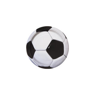 3D Fotball - Plastfri 8 Runde tallerkener i papp - 18cm
