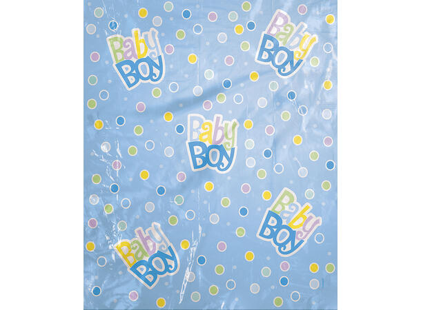 Babyshower - Blå Prikker, Jumbo 1 Jumbo gavepose i plast - 112x91cm