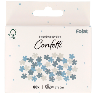 Blooming Baby Boy 80 stk Bordkonfetti i papir