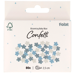 Blooming Baby Boy 80 stk Bordkonfetti i papir
