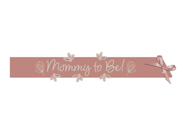 Blooming Baby Girl 1 Magebånd i papir - 1,5m