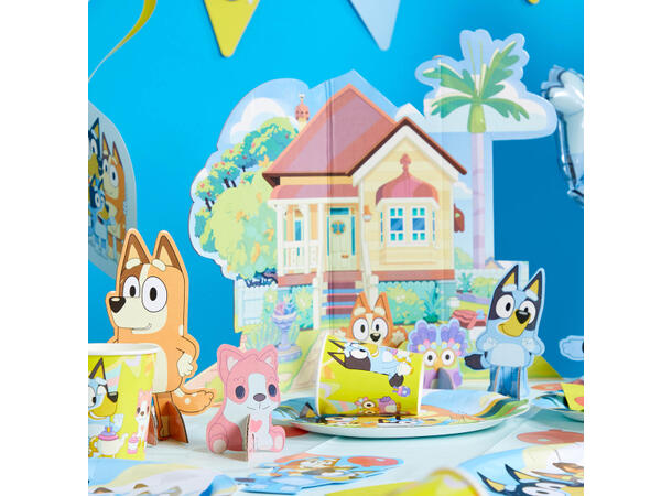 Bluey 1 Borddekorasjonskit i papir - 7 deler 