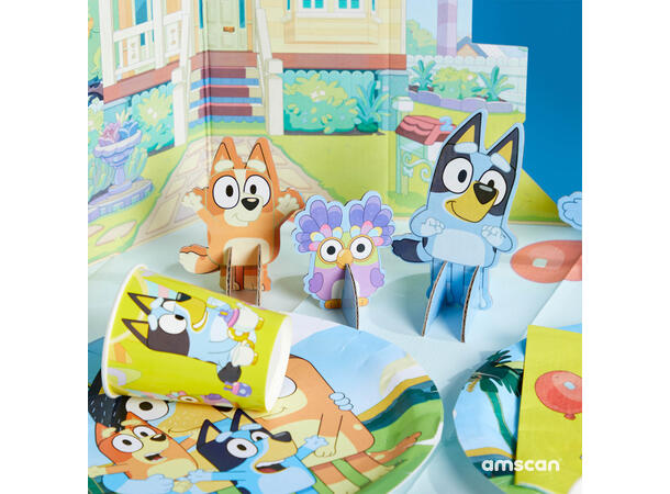 Bluey 1 Borddekorasjonskit i papir - 7 deler 