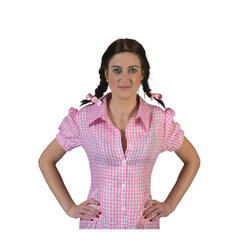 Bluse - Oktoberfest - Hvit/Rosa 1 Bluse dame