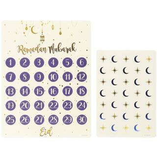 Eid Mubarak 1 Kalender for nedtelling m/Stickers