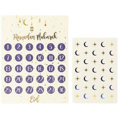 Eid Mubarak 1 Kalender for nedtelling m/Stickers