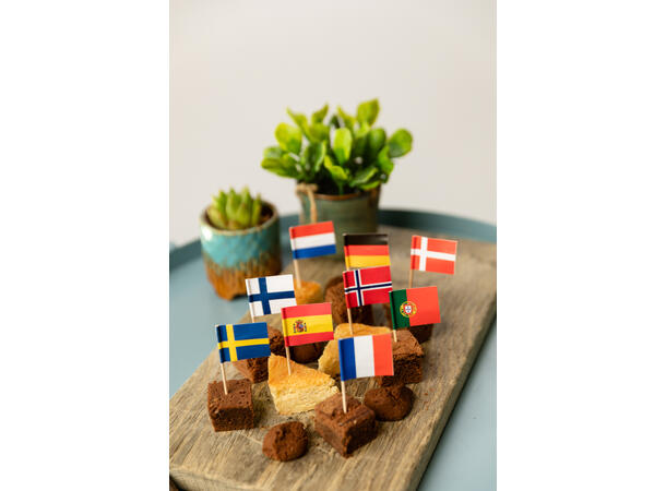 Flag picks - International 50 Cocktailpinner med flagg