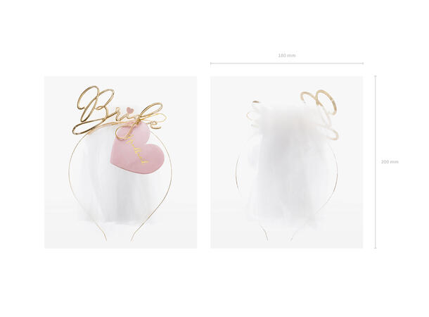 Hårbøyle - Bride - Gull 1 Hårøyle 