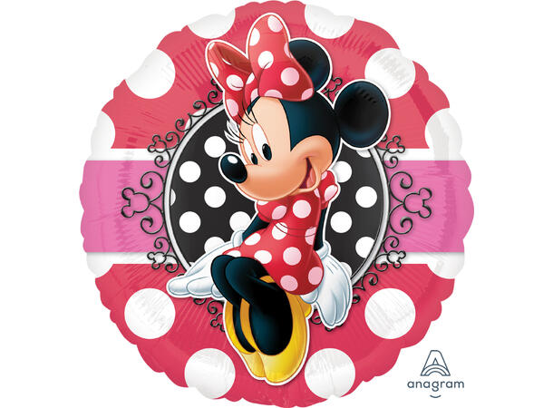 Minnie Portrait 1 Folieballong - Rund - 18" (43cm) 