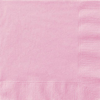 Papirservietter - Lys Rosa 33x33cm - 20pk