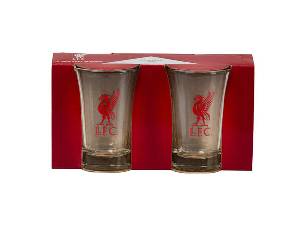 Shotteglass - Liverpool (L.F.C) 2 Shotteglass i glass