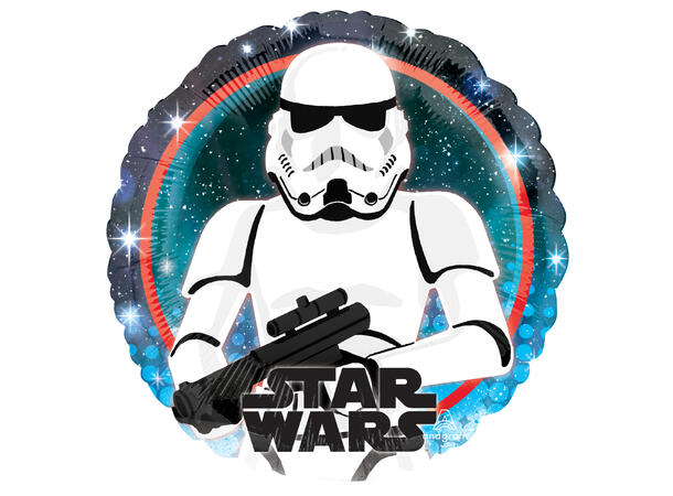 Star Wars Galaxy - Stormtrooper 1 Folieballong - Rund - 18" (43cm) 