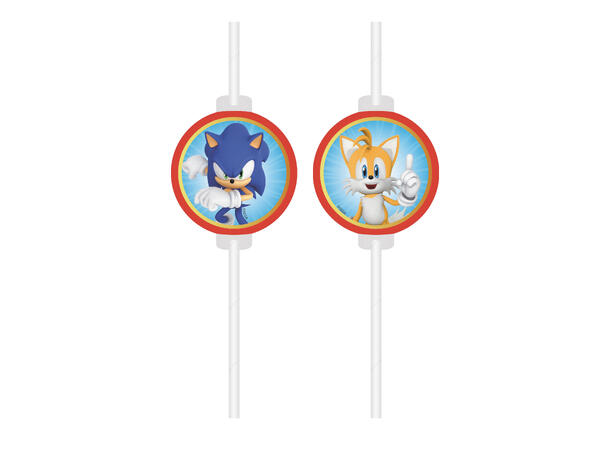 Sugerør - Sonic - Papp 4pk