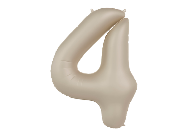 Tallballong - Creamy Latte 4 1 Folieballong - 86cm (34")