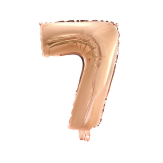 Tallballong # 7 rose gold 1 Folieballong - 41cm (16")