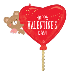 Valentines Day - Angel Bear Hug 1 Folieballong med form - 88x88cm