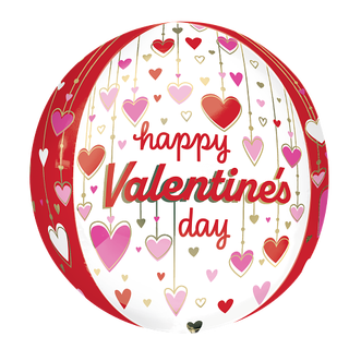 Valentines Day - Dangling Hearts 1 Ballongball - ORBZ - 38x40cm