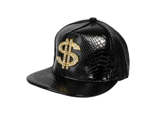 Caps med dollartegn - Sort 1 Caps til voksen - onesize