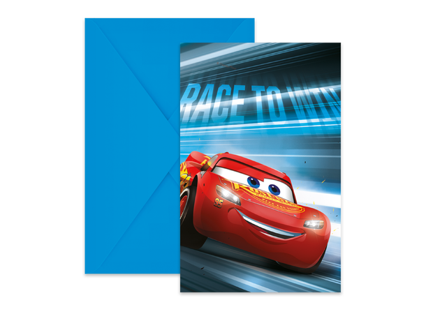 Cars - Victory is mine 6 FSC - Invitasjoner med konvolutt 