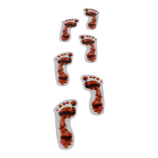 Gulvdekorasjon - Blodige fotspor 6 PK