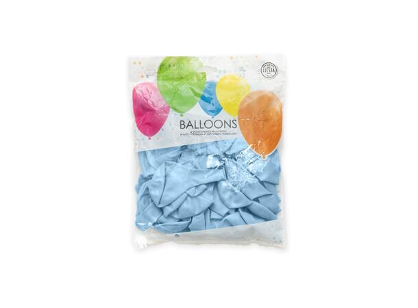 Gummiballonger - Pearl Light Blue 50 Gummiballonger - 30cm (12") 