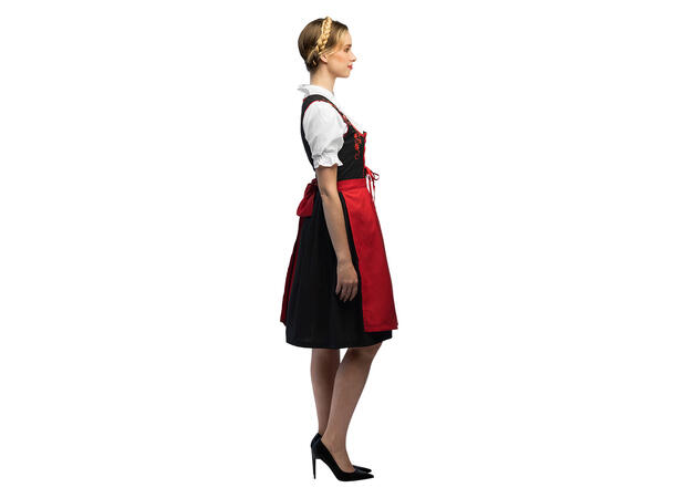 Oktoberfest kjole - Frau Fischer - Rød 1 Damekostyme - Str 40-42 